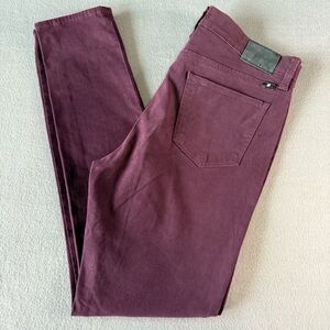 Lucky Brand‎ Women’s Velvety Deep Purple Brooke Stretchy Jeans 10/30 Holiday